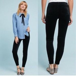 NWT Sanctuary Black Velvet Leggings